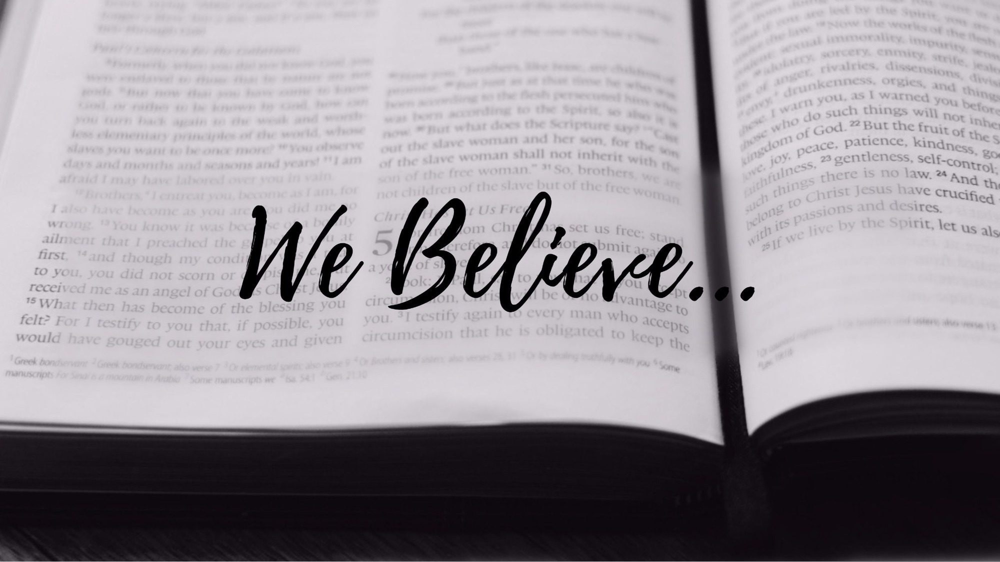 Learn More About What We Believe